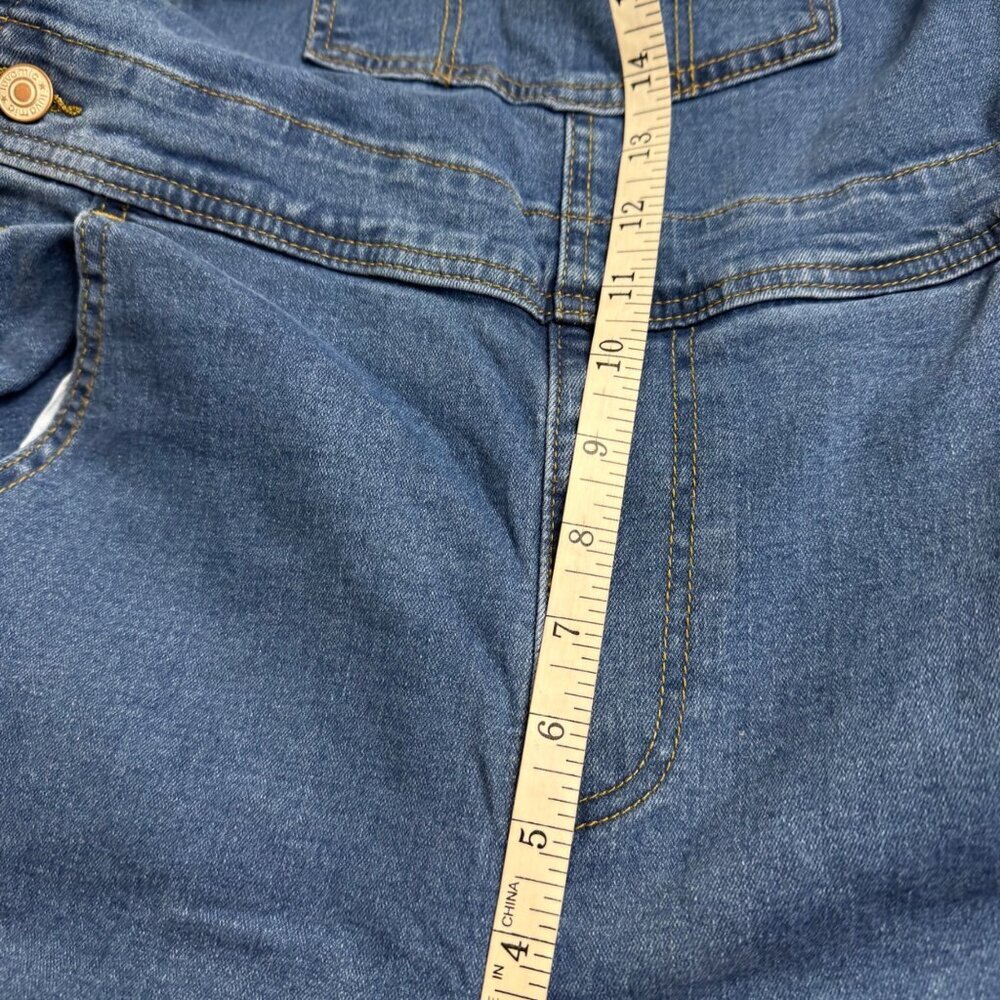 Luvamia NEW Denim Overalls Blue Medium Wash Women Size Small Casual - Picture 10 of 11